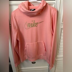 Nike peach hoodie. Womens size Medium